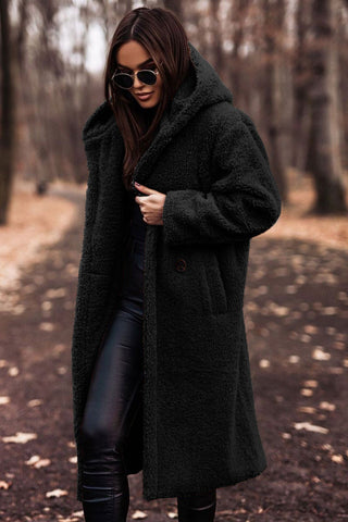 Soft Fuzzy Oversized Women's Teddy Parka Coat
