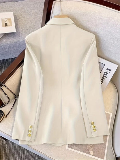Professional Fit Women's Blazer with Gold Buttons