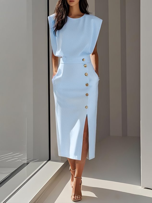 Elegant Casual Knee Length Dress