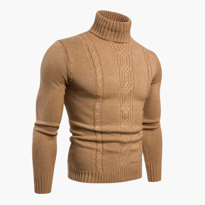 Men's Crew Neck Cable Knit Sweater