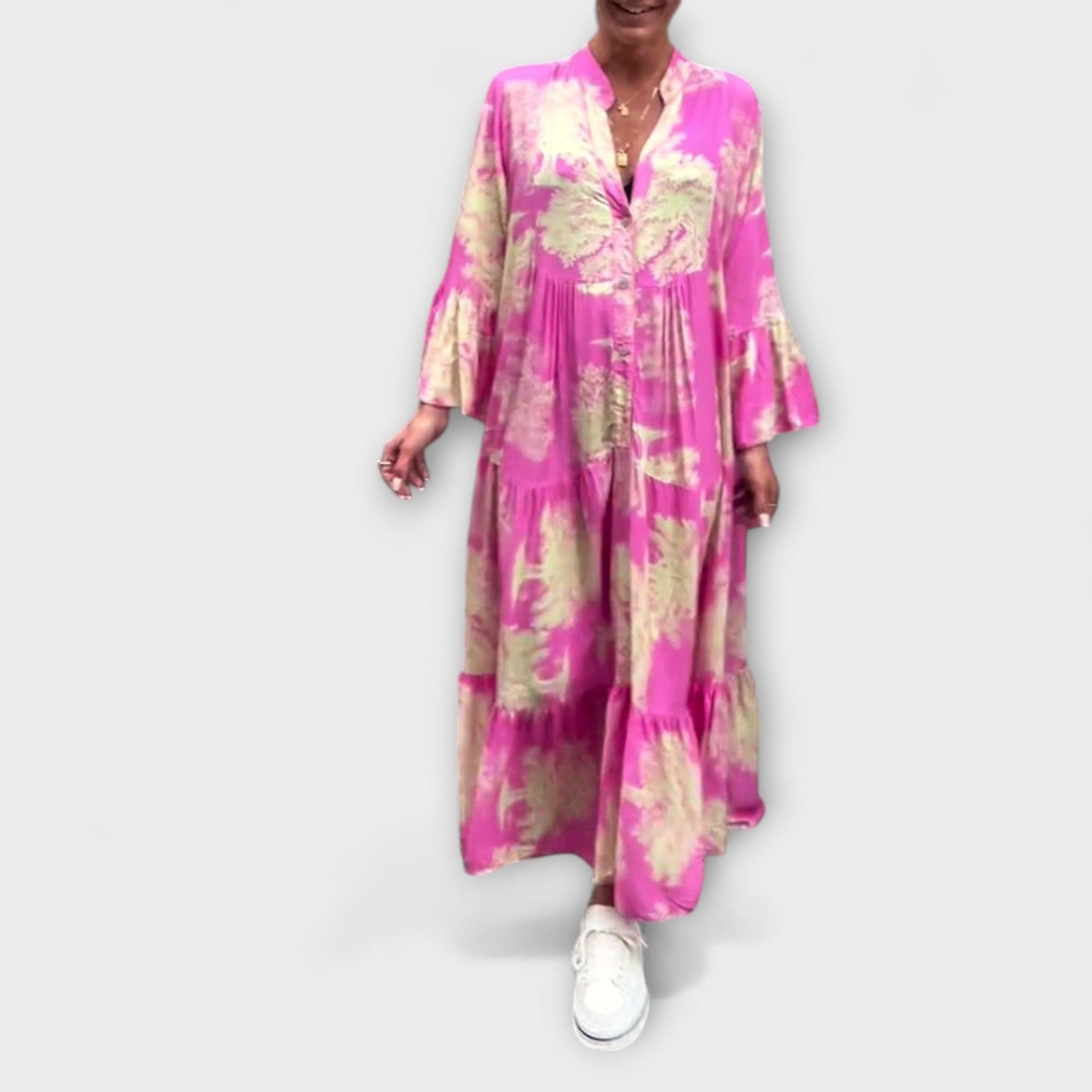 Elegant Flower Long Evening Dress for Women