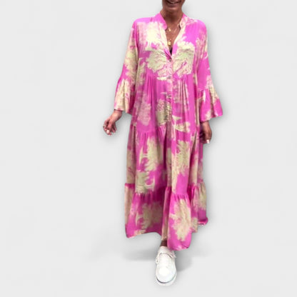 Elegant Flower Long Evening Dress for Women
