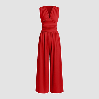Relaxed Fit Wide Leg Comfort Jumpsuit - Olytrend