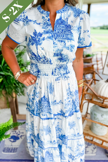 Elegant Floral Long Dress for Women