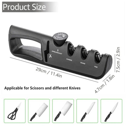 4-in-1 Professional Knife Sharpener (Buy 1 Get 1 Free) - EdgeSharp-Red-Nora Luxe