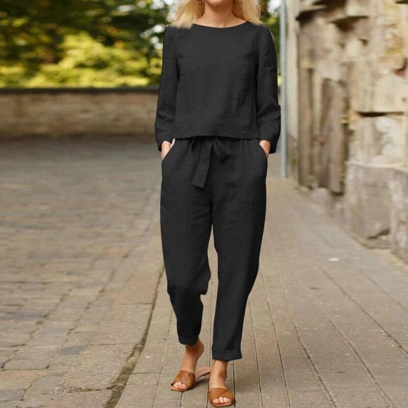 Classic Black and White 2 Piece Outfit