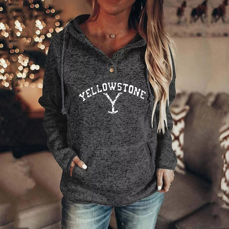 Cozy Women's Hooded Sweatshirt with Pocket