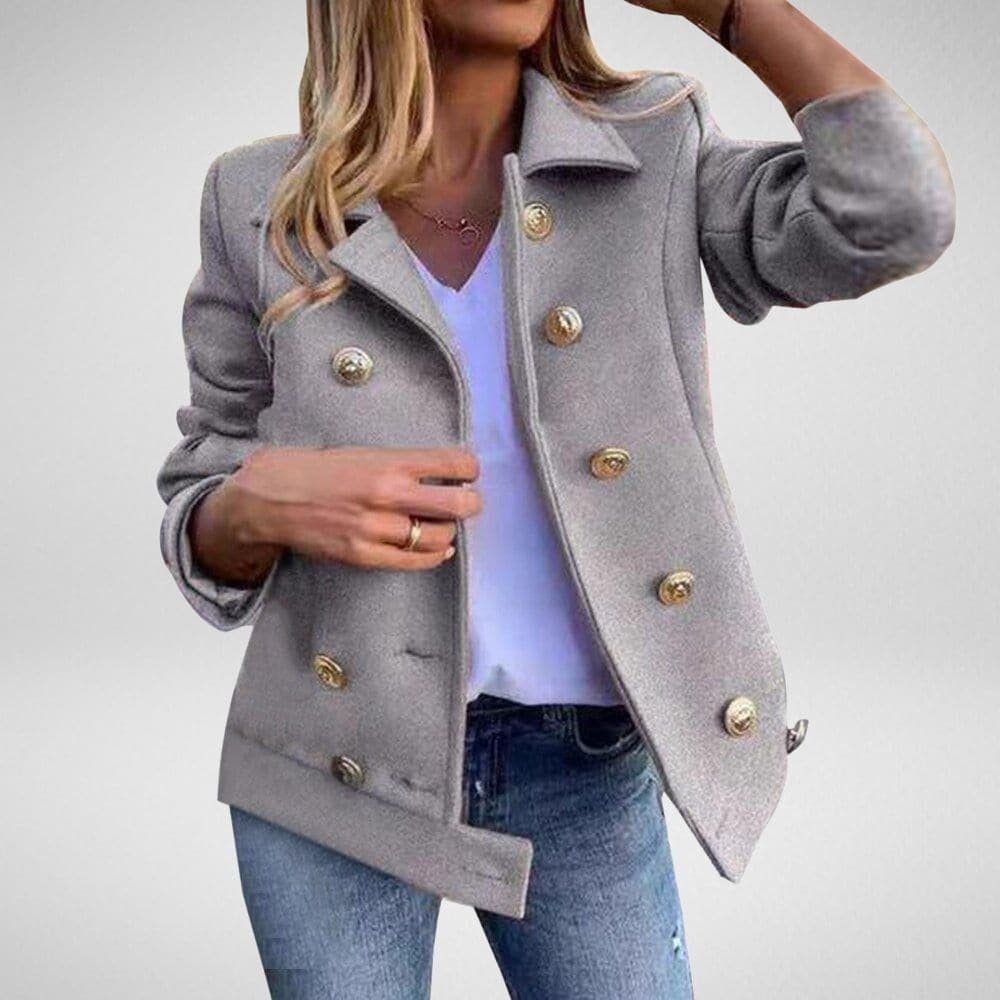 Women's Classic Fit Blazer with Double Buttons