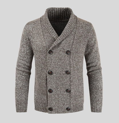 Classic Wool Button Front Cardigan Sweater - Nocini