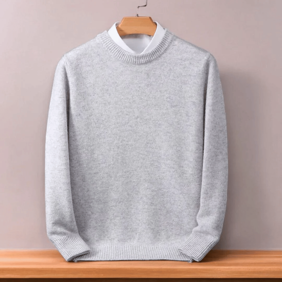 Men's Large Soft Wool Pullover Sweater