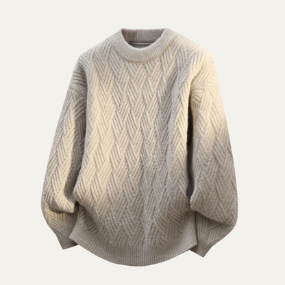 Cozy Men's Soft Crew Neck Knit Sweater