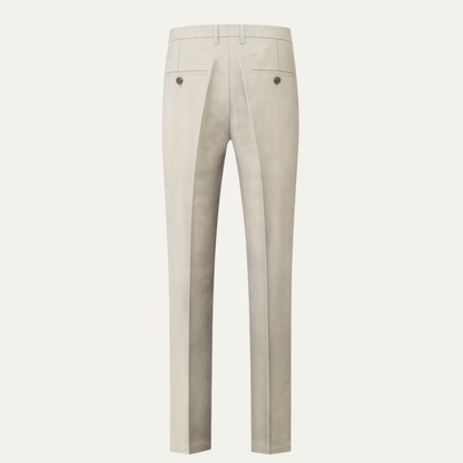 Relaxed Fit Linen Dress Pants for Men