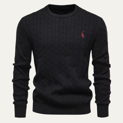 Timeless Mens Cotton Crew Neck Sweater - Nocini