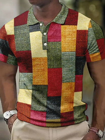 Men's Casual Short Sleeve Polo Shirt