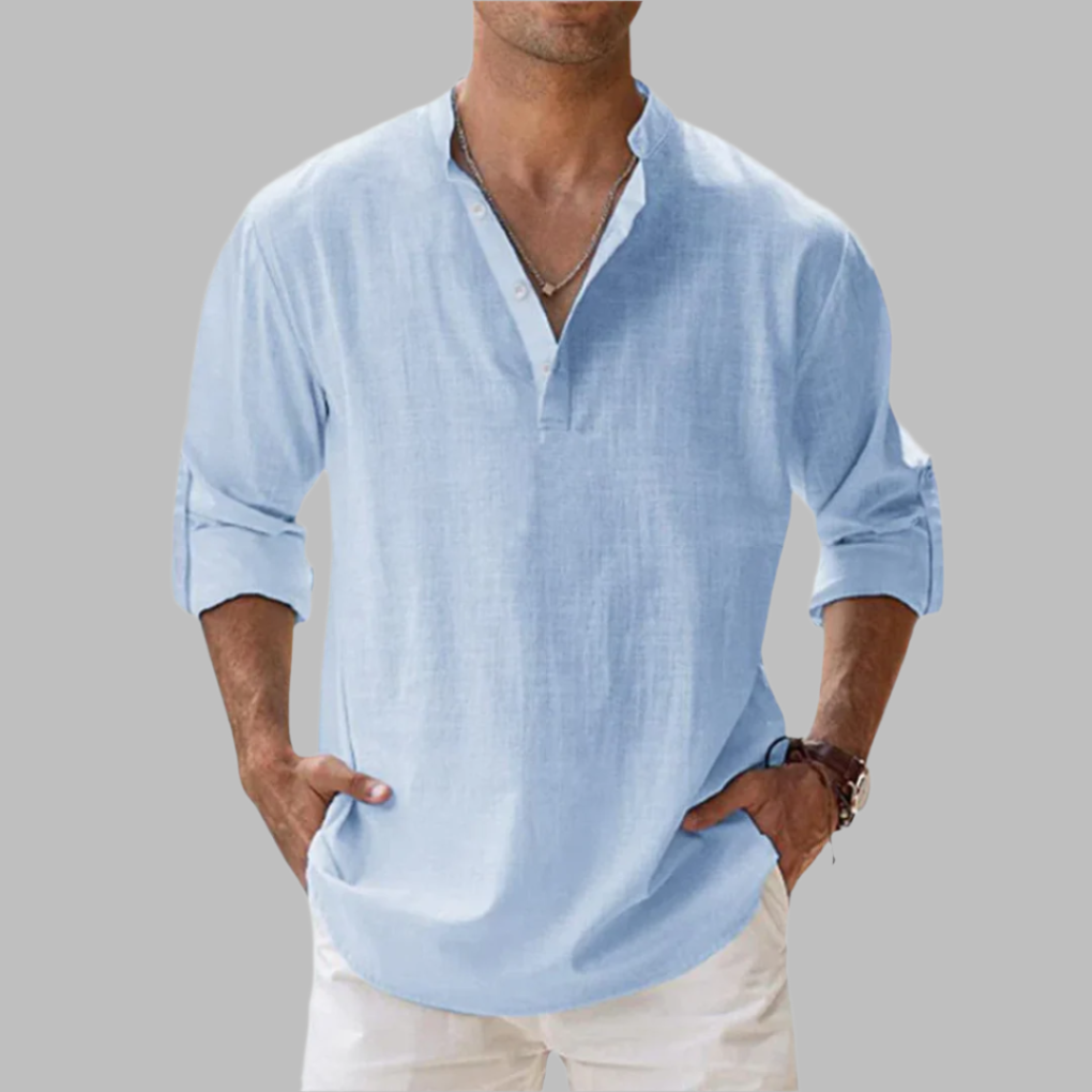 Casual Breathable Linen Casual Shirt - Olytrend