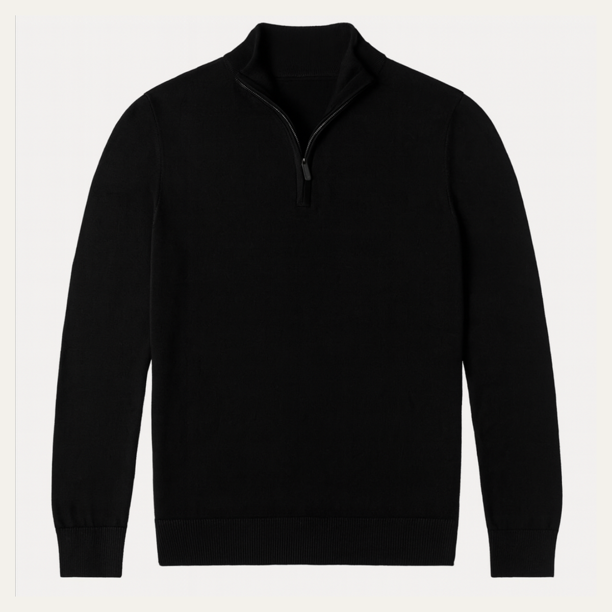 Men's Slim Fit Quarter Zip Casual Pullover Sweater - Nocini