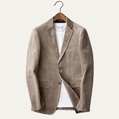 Men's Slim Fit Corduroy Casual Blazer Jacket