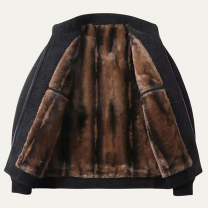 Thermal Men's Zip Up Fleece Lined Parka Jacket