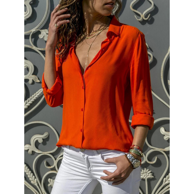 Elegant Ladies Lightweight Chiffon Shirt - Nocini