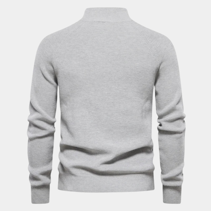Classic Men's Cotton Quarter Zip Jumper Sweater