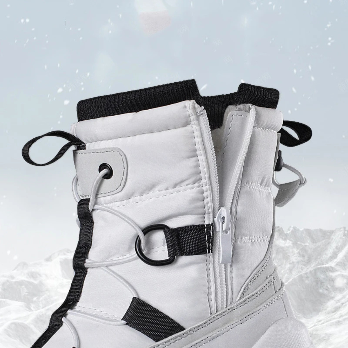 Warm Insulated Waterproof High Top Snow Boots for Men