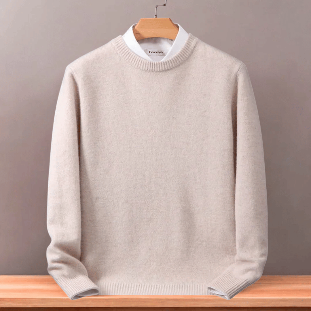 Men's Large Soft Wool Pullover Sweater