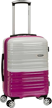 Compact Pink Hardside Carry-On with Dual Spinner Wheels