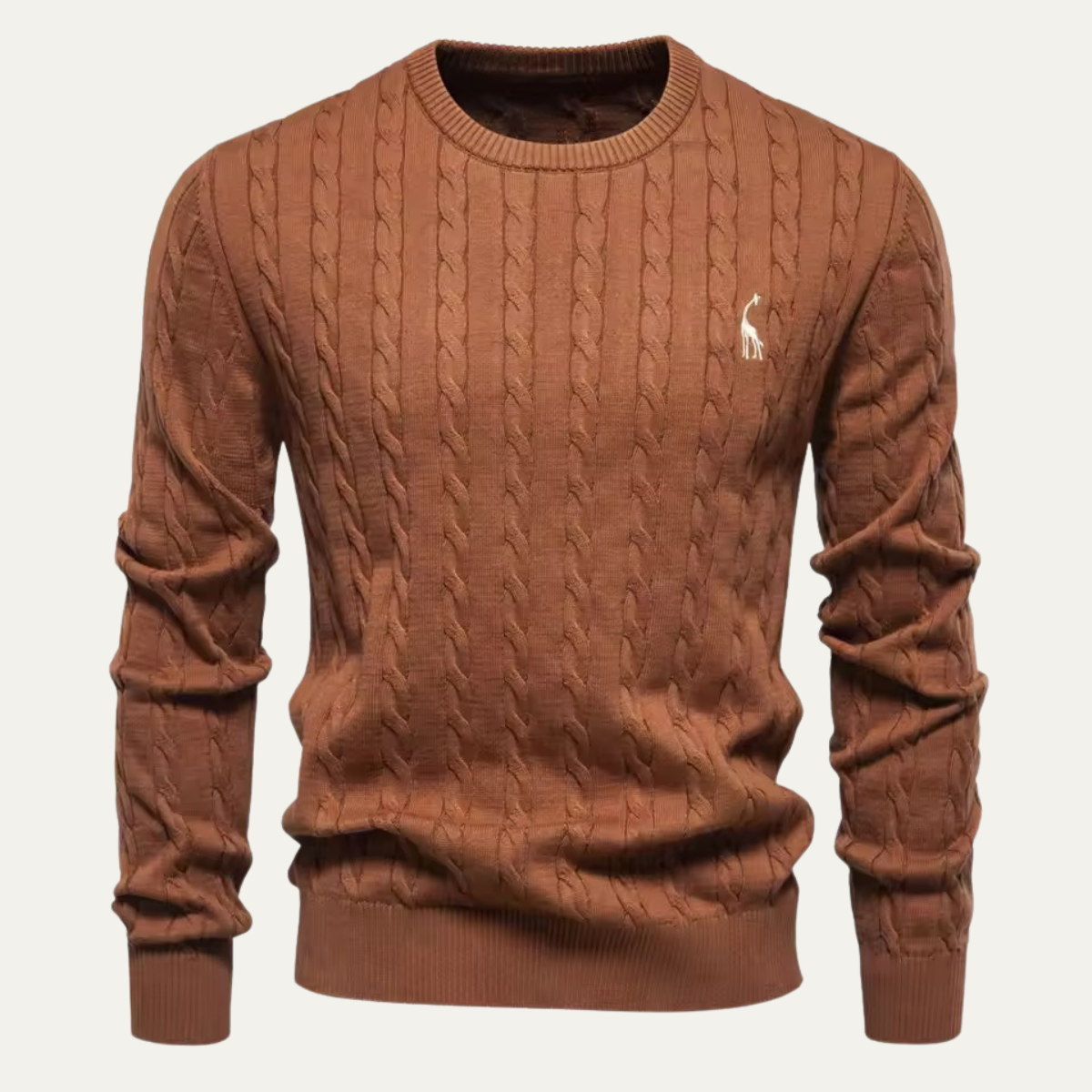 Traditional Mens Knit Crew Neck Sweater