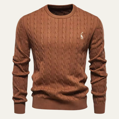 Traditional Mens Knit Crew Neck Sweater