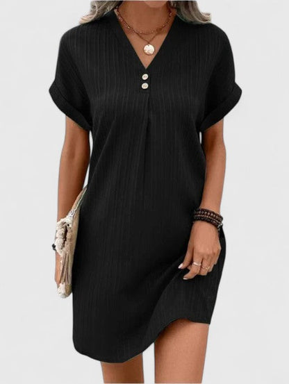 Flowy Draped Women's Dress