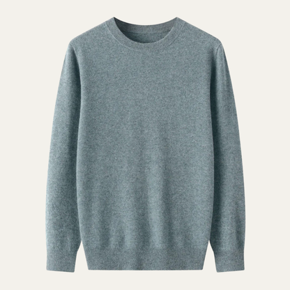 Classic Mens Warm Merino Wool Crew Neck Sweater