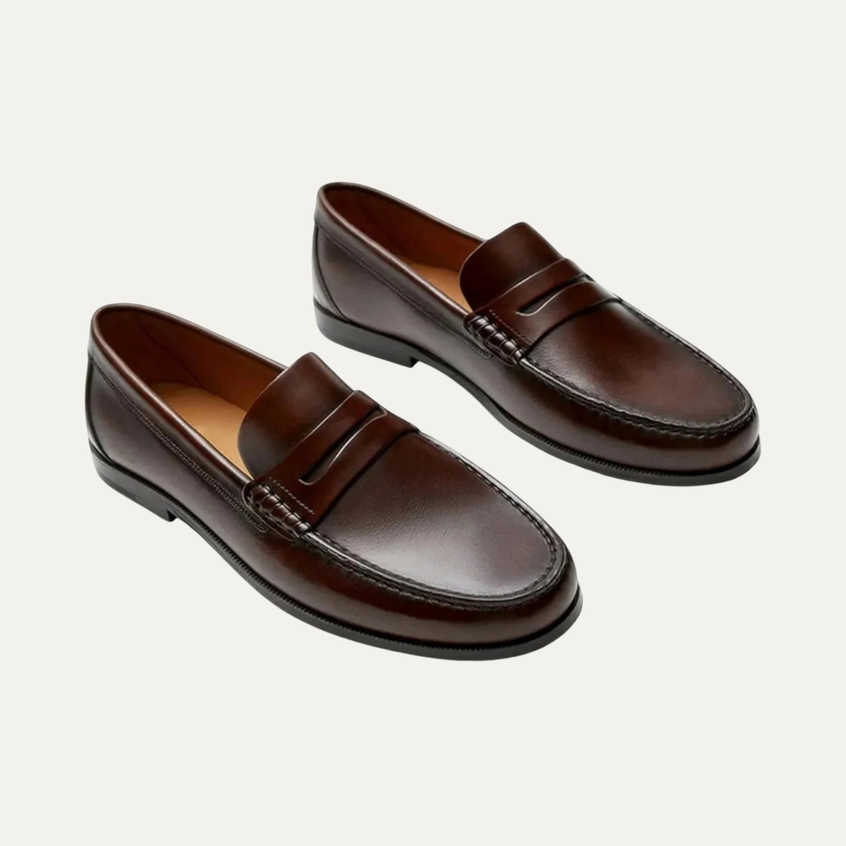 Timeless Mens Genuine Leather Slip On Shoes