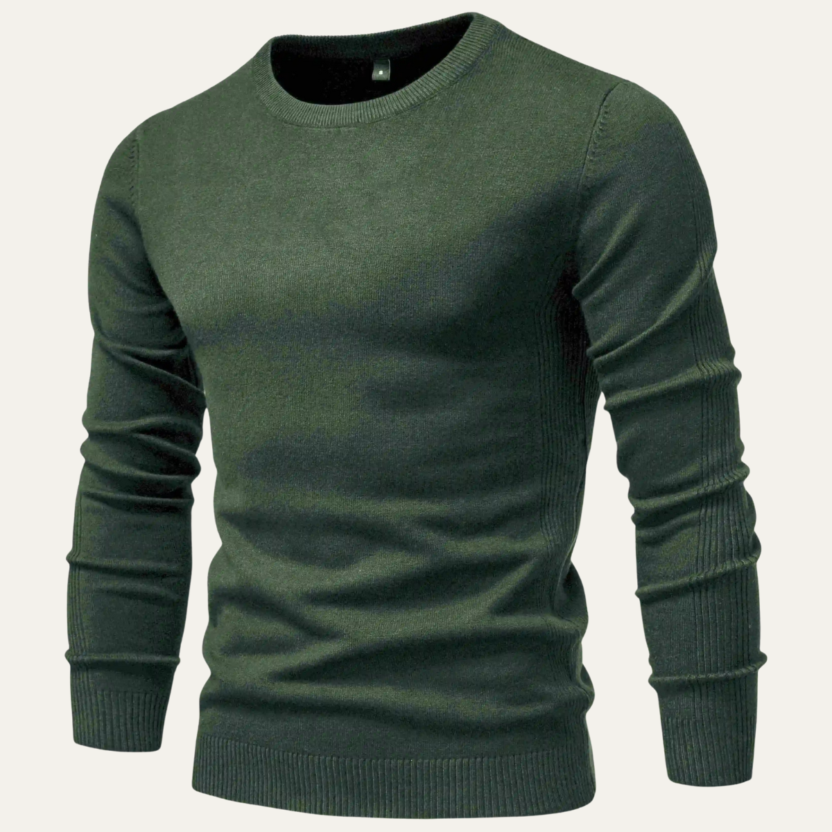 Warm Mens Crew Neck Knitted Winter Sweater