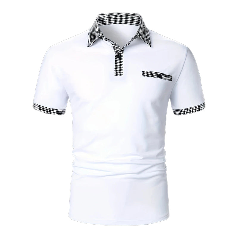 Casual Checkered Men's Polo Shirt