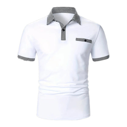 Casual Checkered Men's Polo Shirt