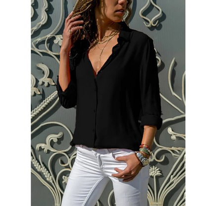 Elegant Ladies Lightweight Chiffon Shirt