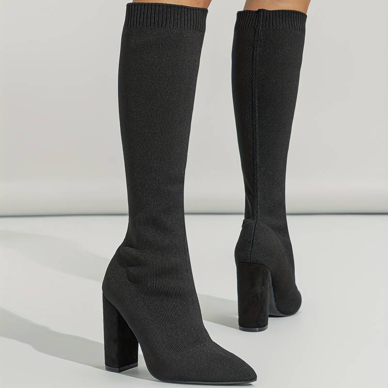 Women's Thick Cable Knit Tall Sock Boots