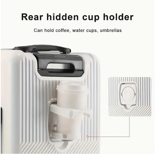 Durable Travel Carry-On with USB Charger & Lock