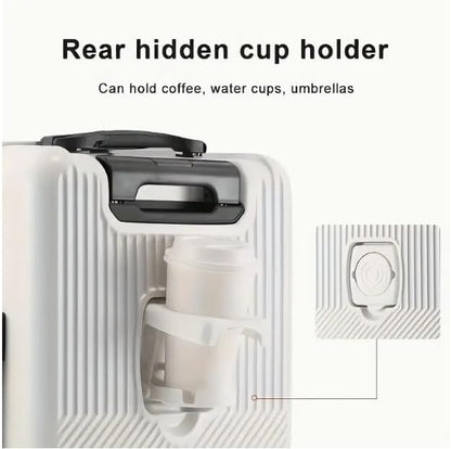 Durable Travel Carry-On with USB Charger & Lock
