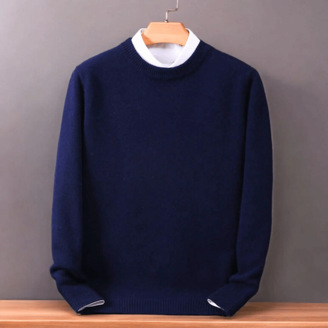 Men's Large Soft Wool Pullover Sweater