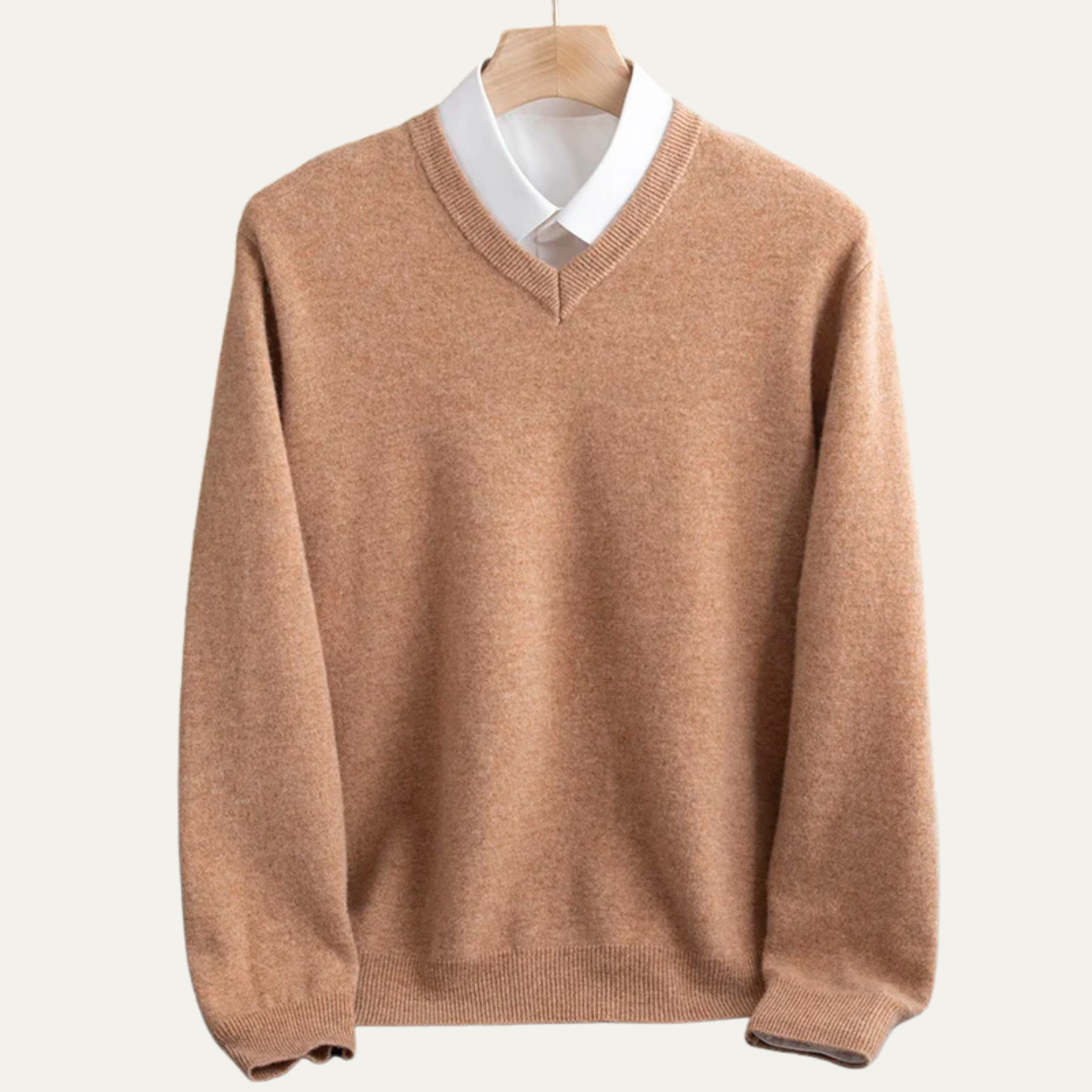 Comfortable Mens Merino Wool Crew Neck Sweater