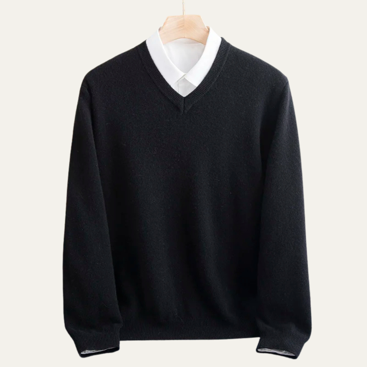 Comfortable Mens Merino Wool Crew Neck Sweater