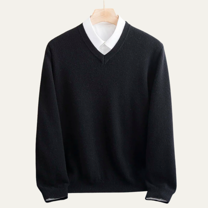 Comfortable Mens Merino Wool Crew Neck Sweater