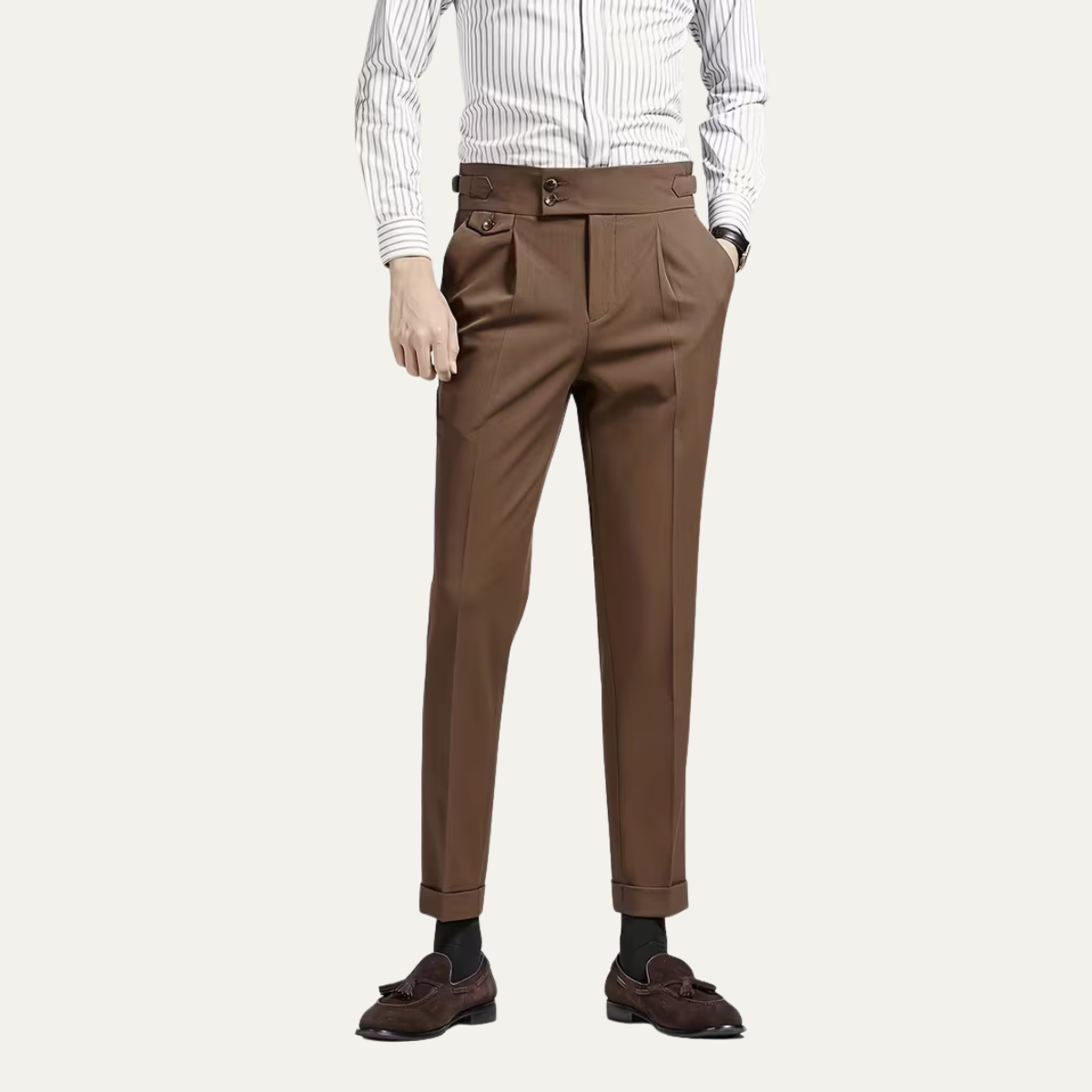 Relaxed Fit Men's Chino Dress Pants