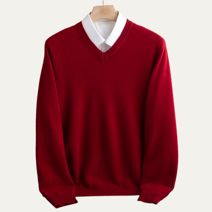 Comfortable Mens Merino Wool Crew Neck Sweater