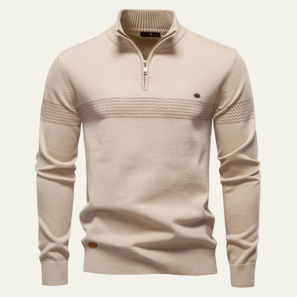 Relaxed Fit Men's Crew Neck Knit Sweater