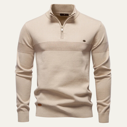 Relaxed Fit Men's Crew Neck Knit Sweater