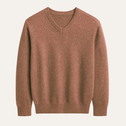 Comfortable Mens Merino Wool Crew Neck Sweater - Nocini