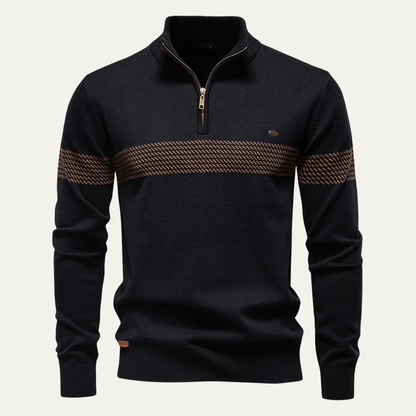 Relaxed Fit Men's Crew Neck Knit Sweater