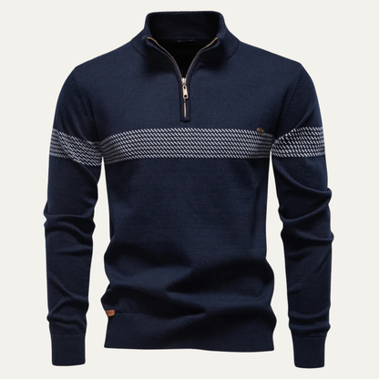 Relaxed Fit Men's Crew Neck Knit Sweater - Nocini